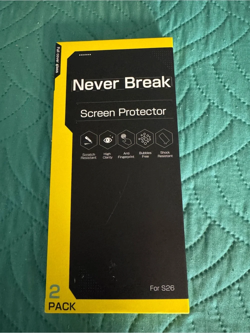 Screen Protector for S26 - Yellow/Black - 2 Pack